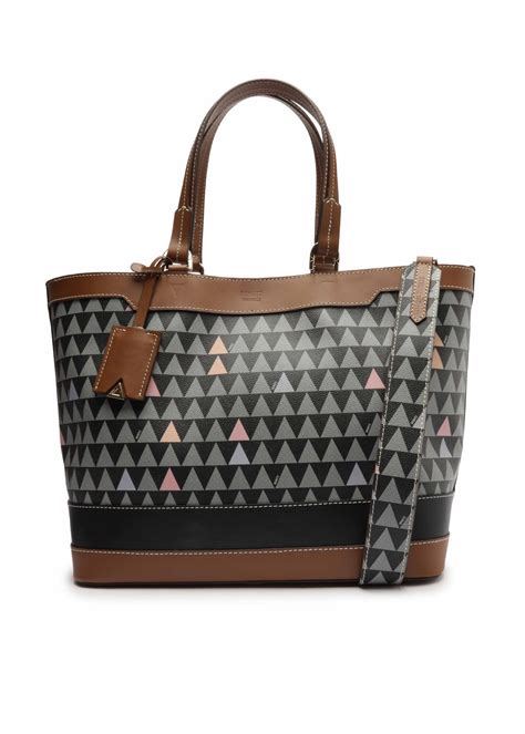 BOLSA SHOPPING NEO EMMA TRIANGLE PRETA.